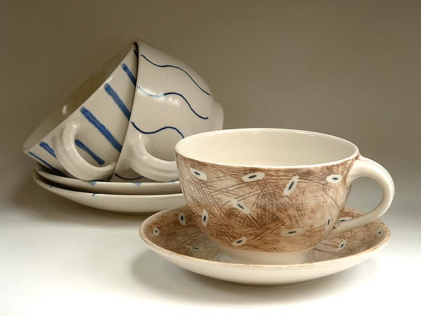 Breakfast cup & saucer by Jonathan Keep