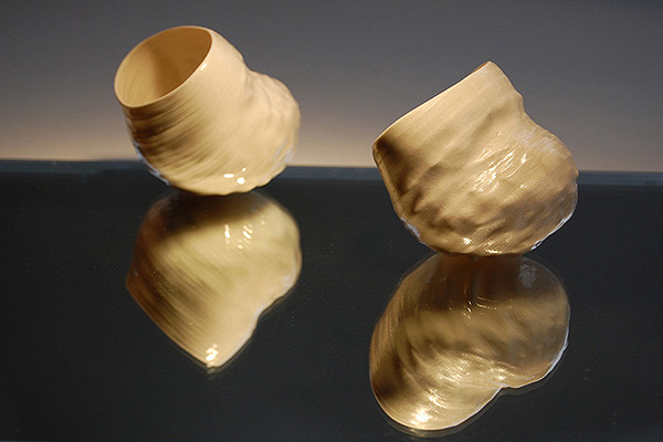 Jonathan Keep, 3d ceramic printing - Salt Pots